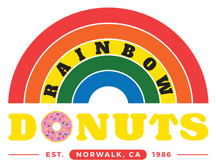 2020-04-07 Rainbow Donuts Transparent Logo Square