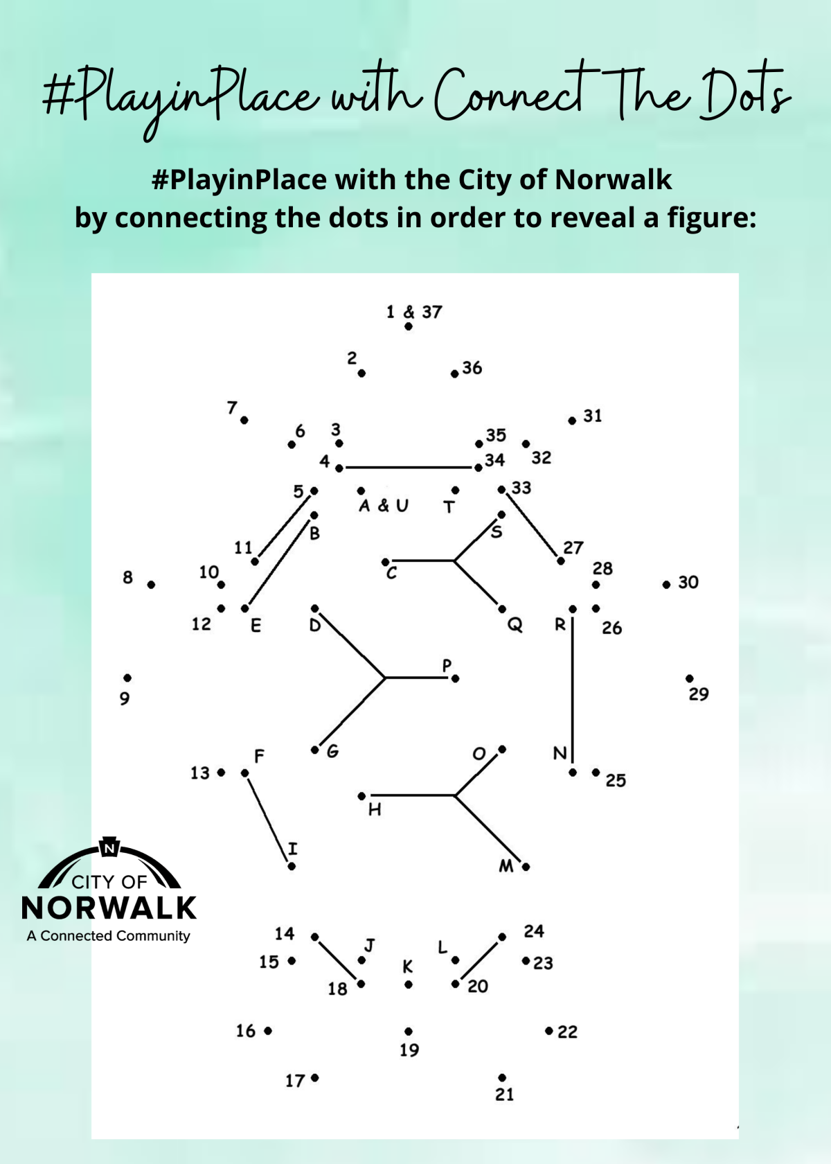 #PlayinPlace Connect the Dots