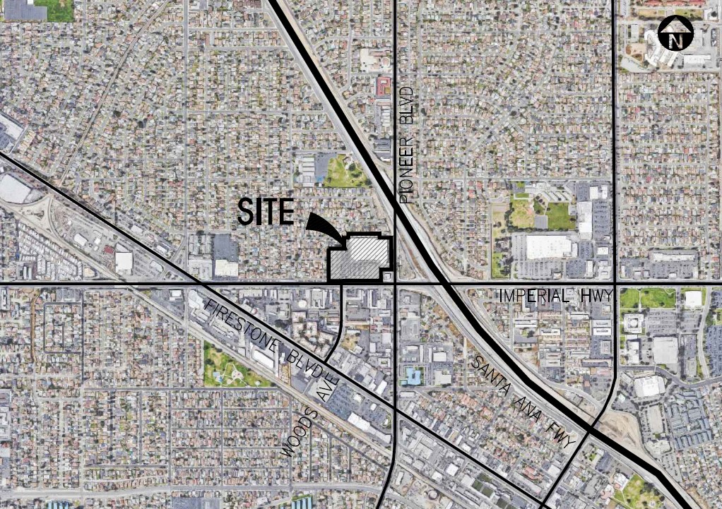 Aerial Vicinity Map - 11729 Imperial Hwy