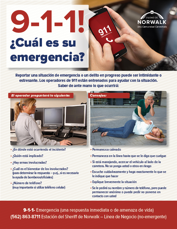 911 Info Sheet Espanol